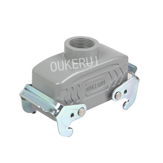 16B Top Entry M25 Plug Double Metal Lever Heavy Duty Connector Hood